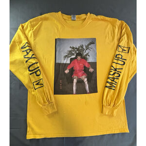Del Water Gap USA Tour 2021 Long Sleeve Shirt Yellow Size Large